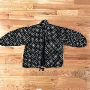 St Laurent Rive Gauche vintage jacket. Lightweight and versatile. Black/beige